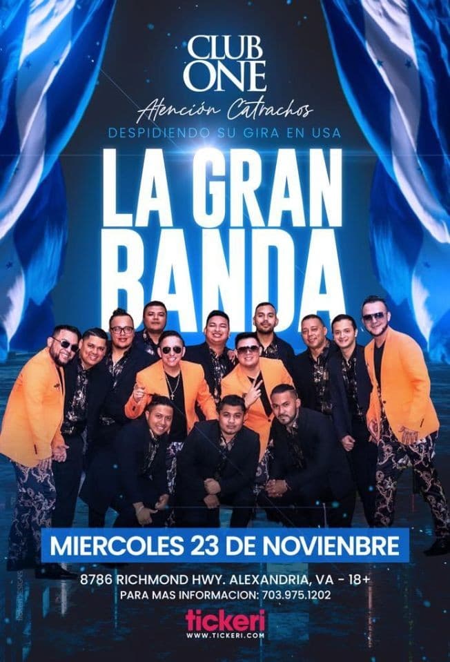 Event - LA GRAN BANDA EN CONCIERTO! ALEXANDRIA VIRGINIA - Alexandria, Virginia - November 23, 2022 | concert tickets