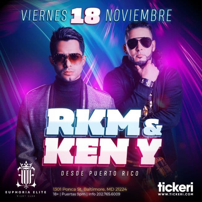 Event - RAKIM Y KEN-Y EN BALTIMORE - Baltimore, Maryland - November 18, 2022 | concert tickets