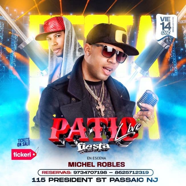 Event - MICHEL ROBLES EN ESCENA - Passaic, New Jersey - October 14, 2022 | concert tickets