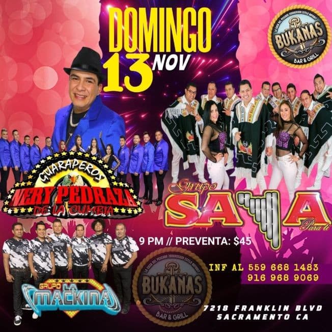 Event - Cancelado SAYA Y NERY PEDRAZA - SACRAMENTO CA. - SACRAMENTO, California - November 13, 2022 | concert tickets