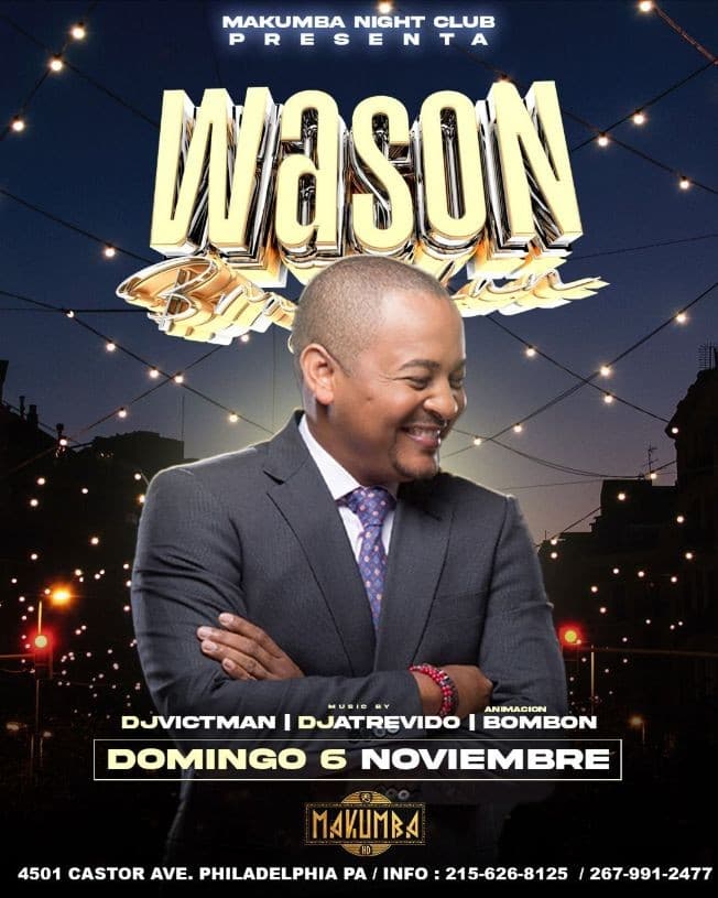 Event - WASON BRAZOBAN EN CONCIERTO ! PHILADELPHIA PENNSYLVANIA - Philadelphia, Pennsylvania - November 6, 2022 | concert tickets
