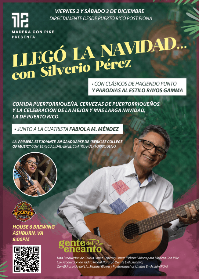 Event - LLEGO LA NAVIDAD CON SILVERIO PEREZ ! ASHBURN VIRGINIA 12/03/2022 - Ashburn, Virginia - December 3, 2022 | concert tickets