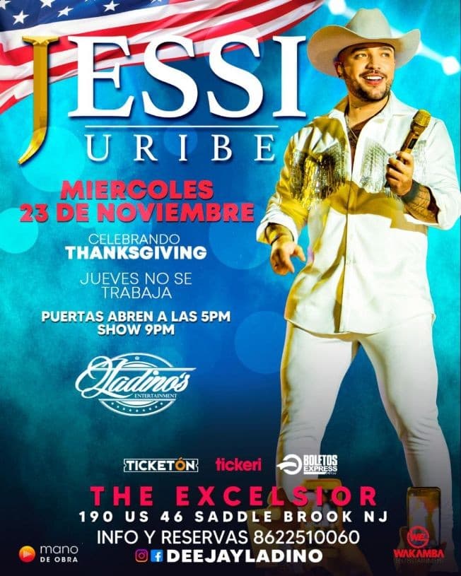 Event - JESSI URIBE - Saddle Brook, New Jersey - November 23, 2022 | concert tickets