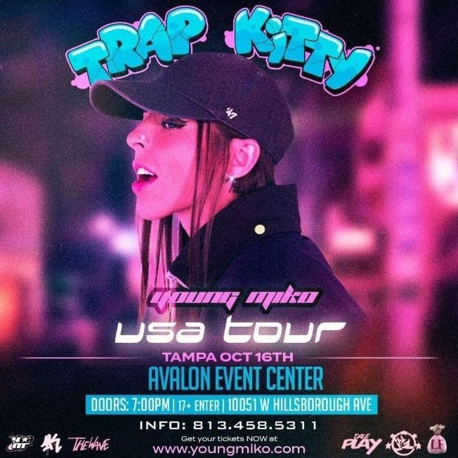 Event - YOUNG MIKO / TRAP KITTY EN CONCIERTO! TAMPA - Tampa, Florida - 16 de octubre de 2022 | concert tickets