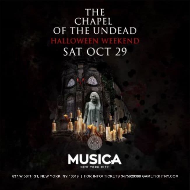 Event - Musica Club NYC Halloween Saturday Night party 2022 - New York, New York - October 29, 2022 | concert tickets