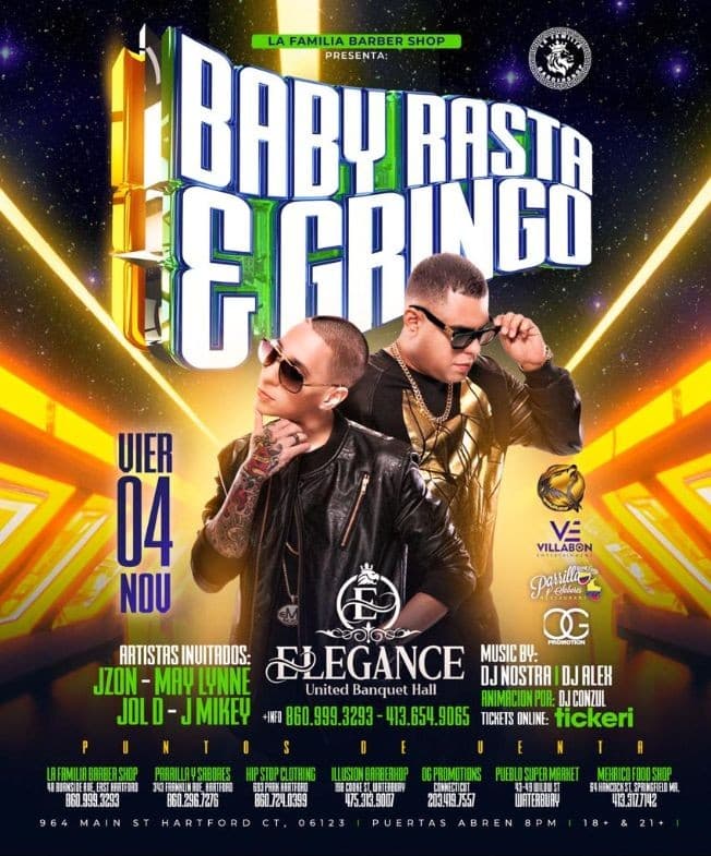 Event - Baby Rasta & Gringo - Hartford, Connecticut - November 4, 2022 | concert tickets
