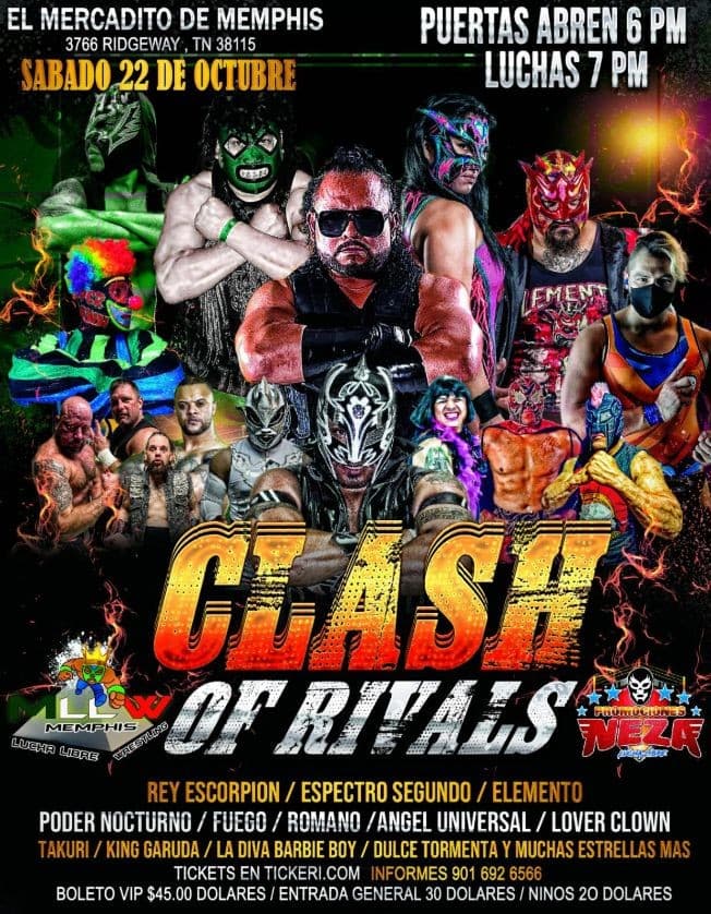 Event - LUCHA LIBRE EN MEMPHIS TENNESSEE - Memphis, Tennessee - October 22, 2022 | concert tickets