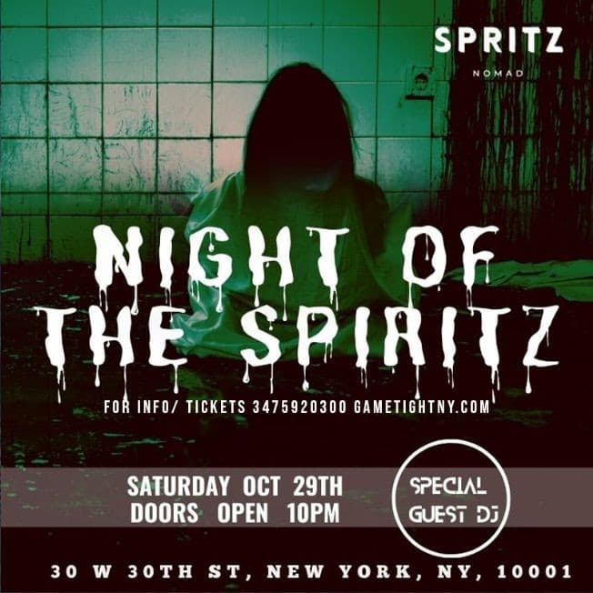 Event - Spritz Nomad Halloween party General Admission 2022 - New York, New York - October 29, 2022 | concert tickets