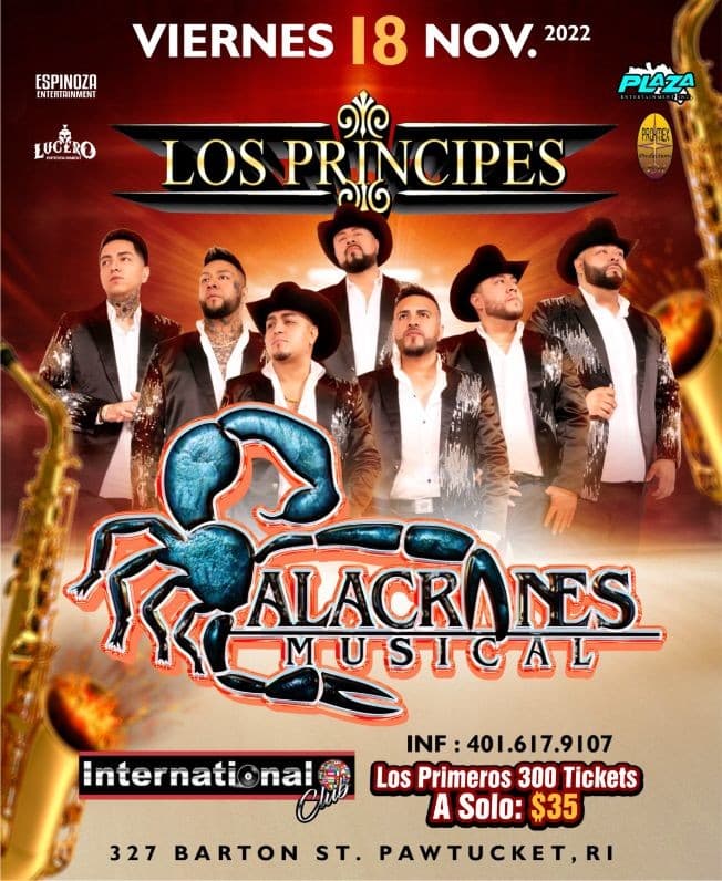 Event - Alacranes Musica en Pawtucket, RI - Pawtucket, Rhode Island - November 18, 2022 | concert tickets