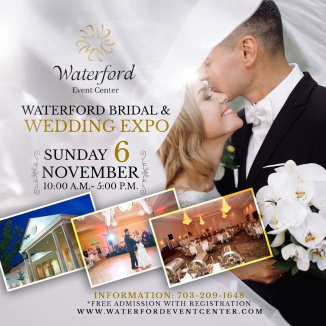 Event - WATERFORD BRIDAL & WEDDING EXPO - Springfield, Virginia - November 6, 2022 | concert tickets