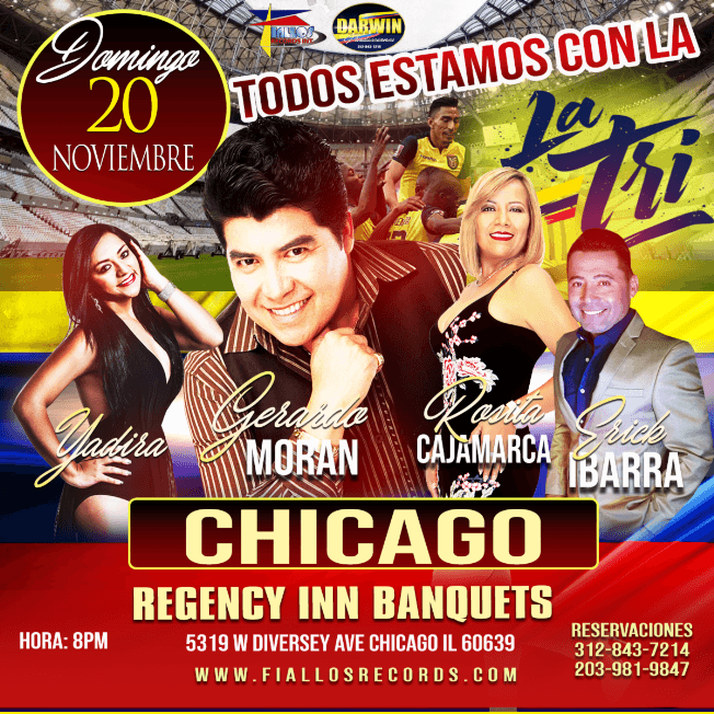 Event - llega a Chicago domingo 20  DE NOVIEMBRE VEN & CELEBRA ACCIÓN DE GRACIAS. GERARDO MORAN, ROSITA CAJAMARCA, YADIRA, ERICK IBARRA - Chicago, Illinois - November 20, 2022 | concert tickets