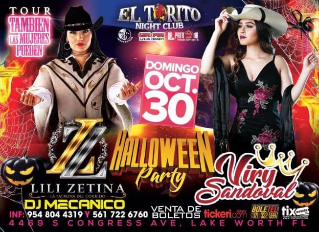 Event - LILI ZETINA , VIRY SANDOVAL MANO A MANO EN VIVO !  LAKE WORTH FLORIDA - Lake Worth, Florida - October 30, 2022 | concert tickets
