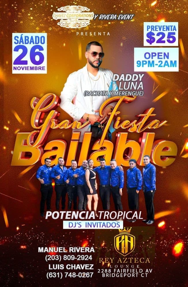 Event - DADDY LUNA & POTENCIA EN BRIDGEPORT CONNECTICUT - Bridgeport, Connecticut - November 26, 2022 | concert tickets