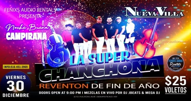 Event - La Super Chanchona En Hempsread La villa - HEMPSTEAD, New York - December 30, 2022 | concert tickets