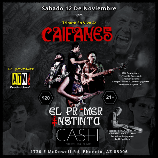 Event - CAIFANES TRIBUTO EN VIVO ! PHOENIX ARIZONA - Phoenix, Arizona - November 12, 2022 | concert tickets