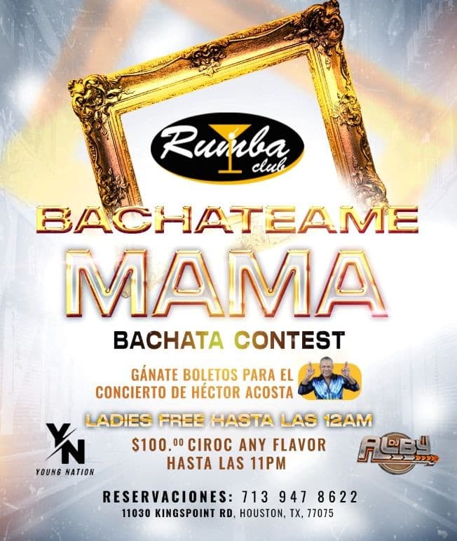 Event - Bachateame Mama! Bachata Contest @ Rumba Club | Nov 4th - Houston, Texas - November 4, 2022 | concert tickets