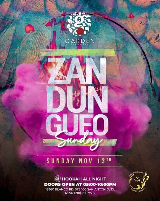 Event - Zandungueo Sunday - San Antonio, Texas - November 13, 2022 | concert tickets