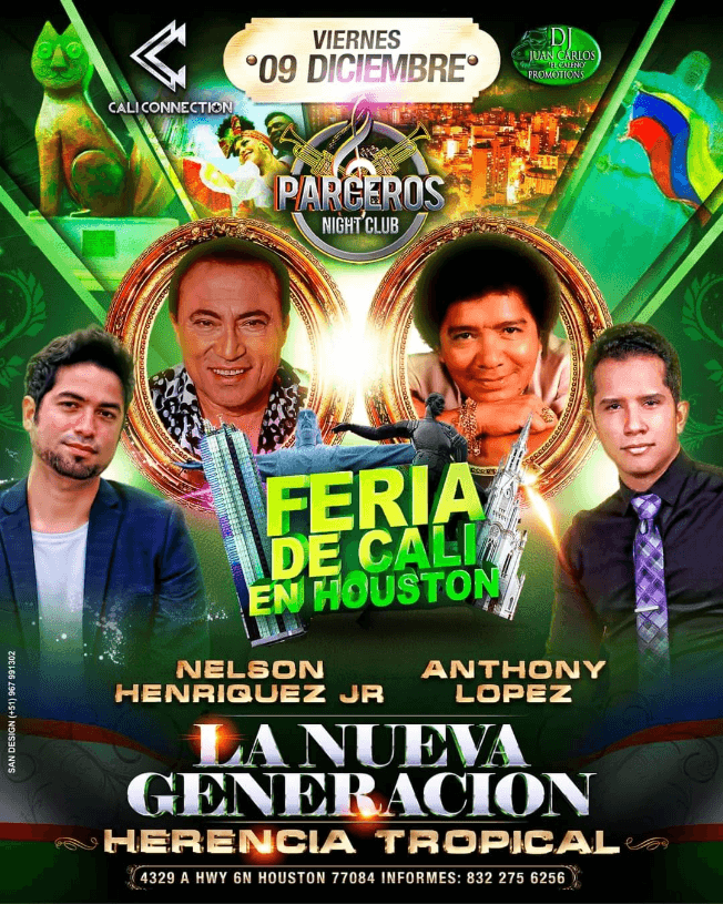 Event - NELSON HENRIQUEZ JR Y ANTHONY LOPEZ FERIA DE CALI EN HOUSTON TEXAS ! - Houston, Texas - December 9, 2022 | concert tickets