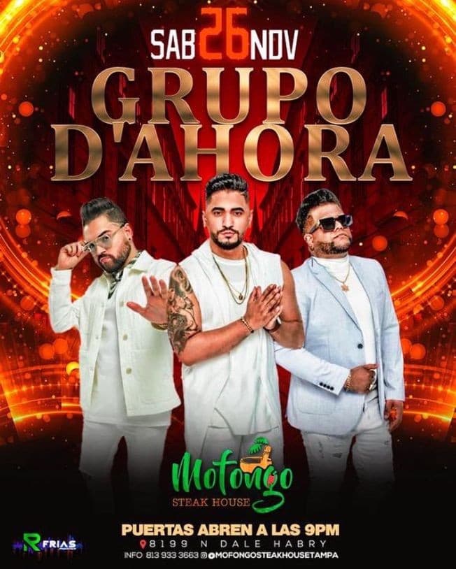Event - Grupo De Ahora en Vivo, Tampa, FL - Tampa, Florida - November 26, 2022 | concert tickets