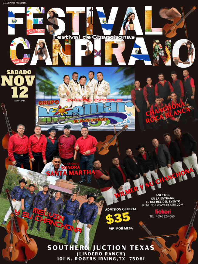 Event - FESTIVAL CAMPIRANO / CARNAVAL DE SAN MIGUEL IRVING, TX 2022 - Irving, Texas - November 12, 2022 | concert tickets