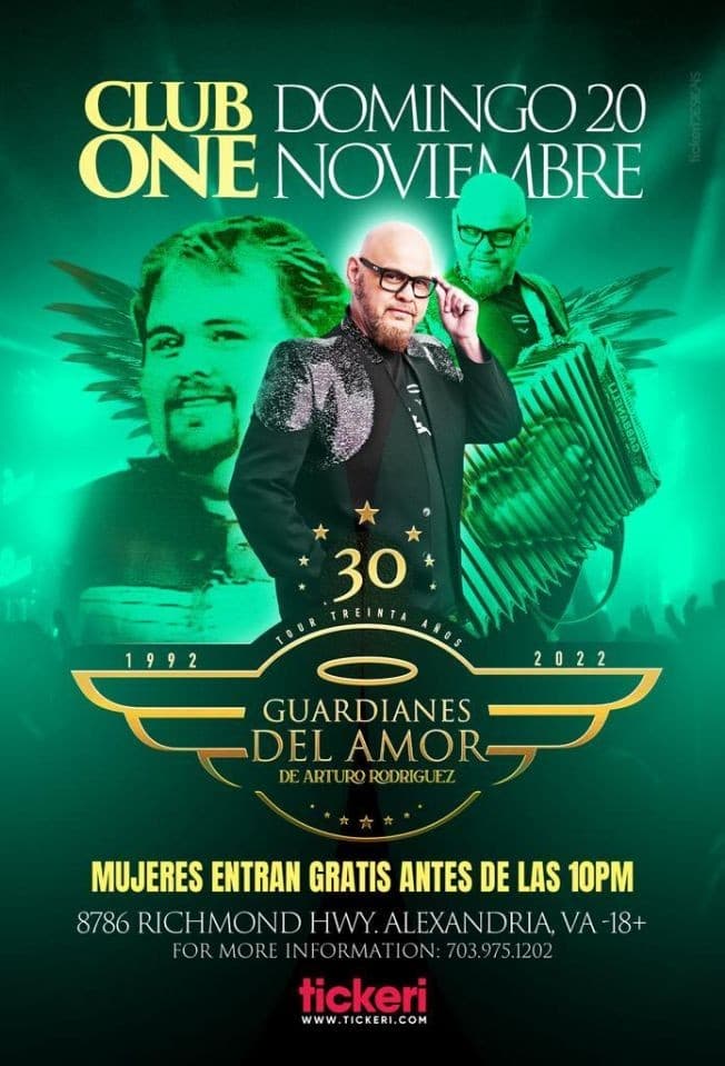 Event - GUARDIANES DEL AMOR EN CONCIERTO ! ALEXANDRIA VIRGINIA - Alexandria, Virginia - November 20, 2022 | concert tickets