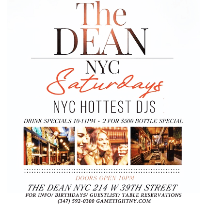 Event - The Dean NYC Saturdays Times Square party 23 - New York, New York - February 18, 2023 | concert tickets