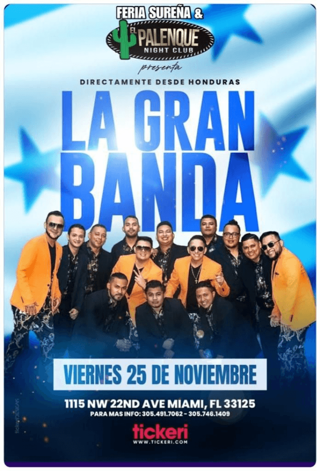 Event - LA GRAN BANDA EN CONCIERTO! MIAMI FLORIDA - Miami, Florida - November 25, 2022 | concert tickets