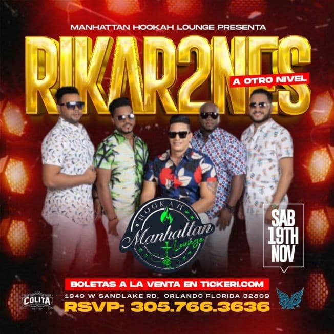 Event - RIKAR2NES EN CONCIERTO - Orlando, Florida - November 19, 2022 | concert tickets