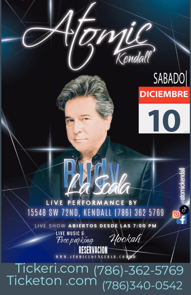 Event - RUDY LA SCALA EN CONCIERTO ! KENDALL FLORIDA - Miami, Florida - December 10, 2022 | concert tickets