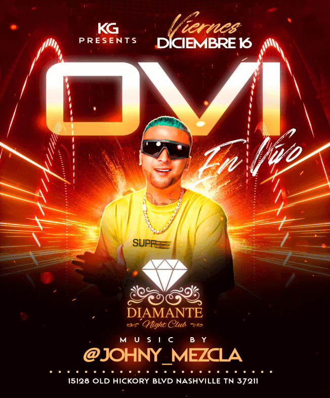 Event - OVI @Diamante_NightClub - Nashville, Tennessee - 16 de diciembre de 2022 | concert tickets
