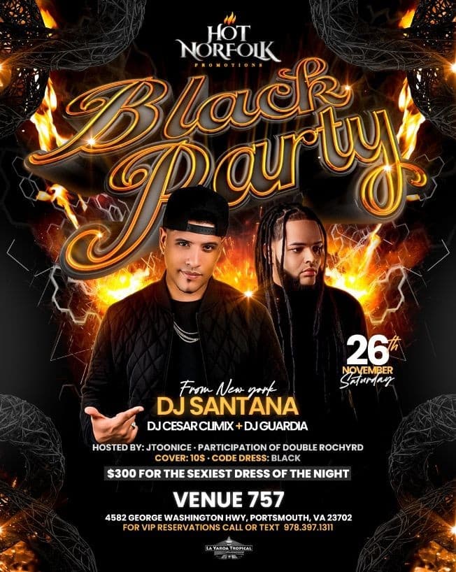 Event - Black Party - Portsmouth, Virginia - November 26, 2022 | concert tickets