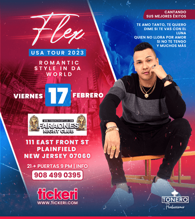Event - FLEX EN CONCIERTO ! PLAINFIELD NEW JERSEY - Plainfield, New Jersey - February 17, 2023 | concert tickets