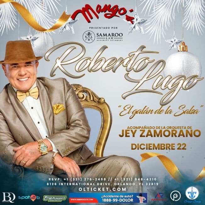 Event - Roberto lugo en vivo - Orlando, Florida - December 22, 2022 | concert tickets