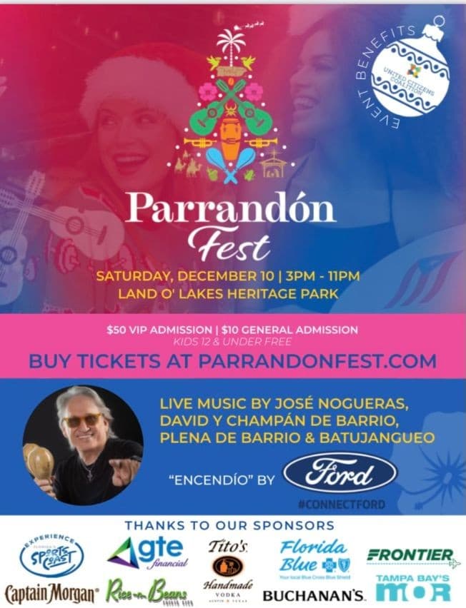 Event - PARRANDON FEST - Land O' Lakes, Florida - December 10, 2022 | concert tickets