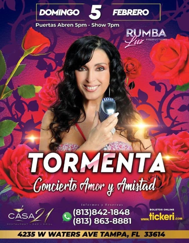 Event - TORMENTA  CONCIERTO AMOR Y AMISTAD EN TAMPA FLORIDA - Tampa, Florida - February 5, 2023 | concert tickets