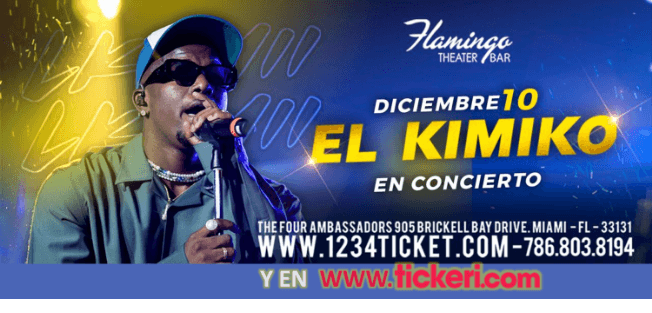 Event - EL KIMIKO EN CONCIERTO! MIAMI FLORIDA - Miami, Florida - December 10, 2022 | concert tickets