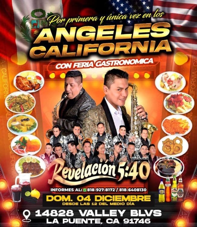 Event - REVELACION 5:40 EN LA PUENTE, CALIFORNIA - La puente, California - December 4, 2022 | concert tickets