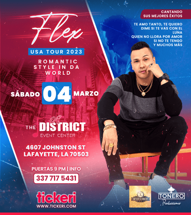 Event - FLEX EN CONCIERTO ! LAFAYETTE LUISIANA - Lafayette, Louisiana - March 4, 2023 | concert tickets