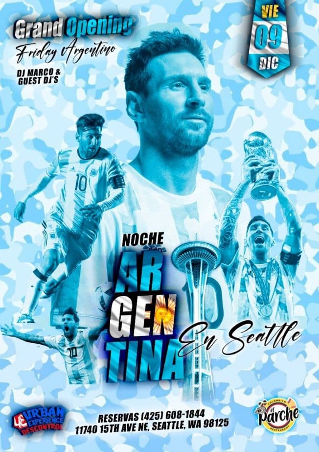 Event - NOCHE ARGENTINA EN EL PARCHE - Seattle, Washington - December 9, 2022 | concert tickets