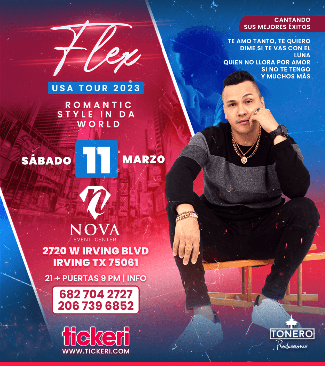 Event - FLEX EN CONCIERTO !  IRVING TEXAS - Irving, Texas - March 11, 2023 | concert tickets