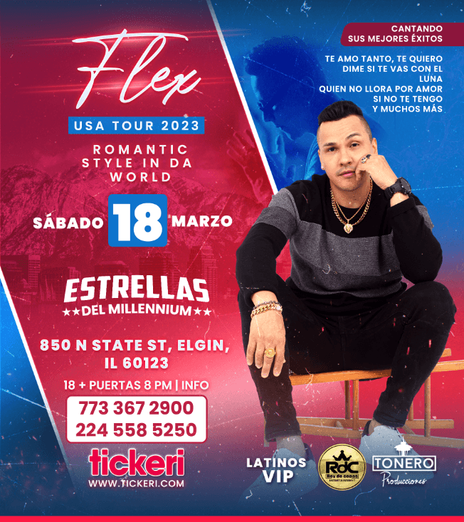 Event - FLEX EN CONCIERTO ! ELGIN ILLINOIS - Elgin, Illinois - March 18, 2023 | concert tickets
