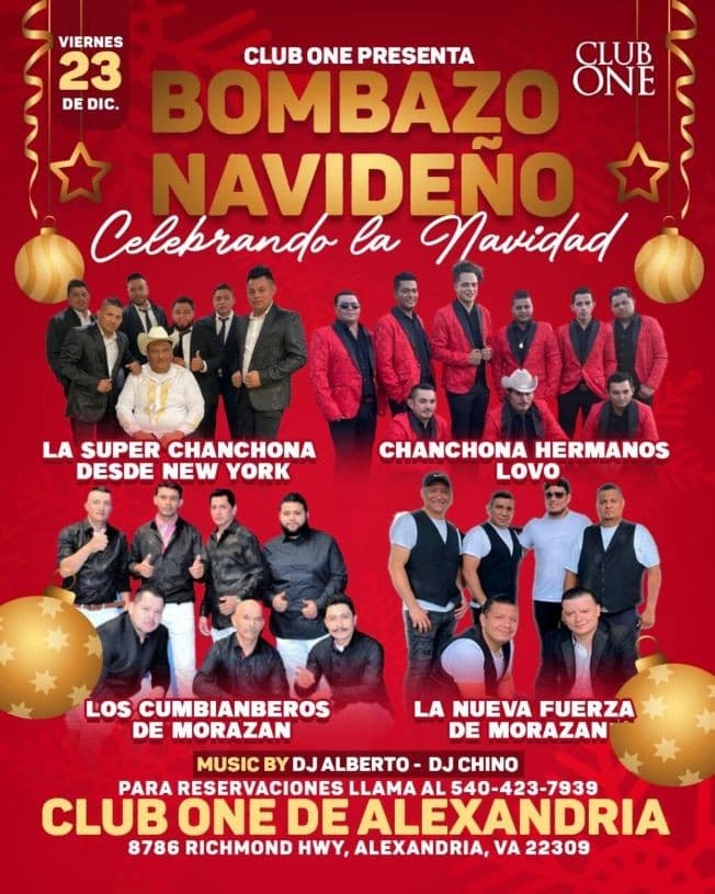 Event - BOMBAZO NAVIDEÑO , LA SUPER CHANCHONA , CHANCHONA HERMANOS LOVO EN CONCIERTO ! ALEXANDRIA VIRGINIA - Alexandria, Virginia - December 23, 2022 | concert tickets