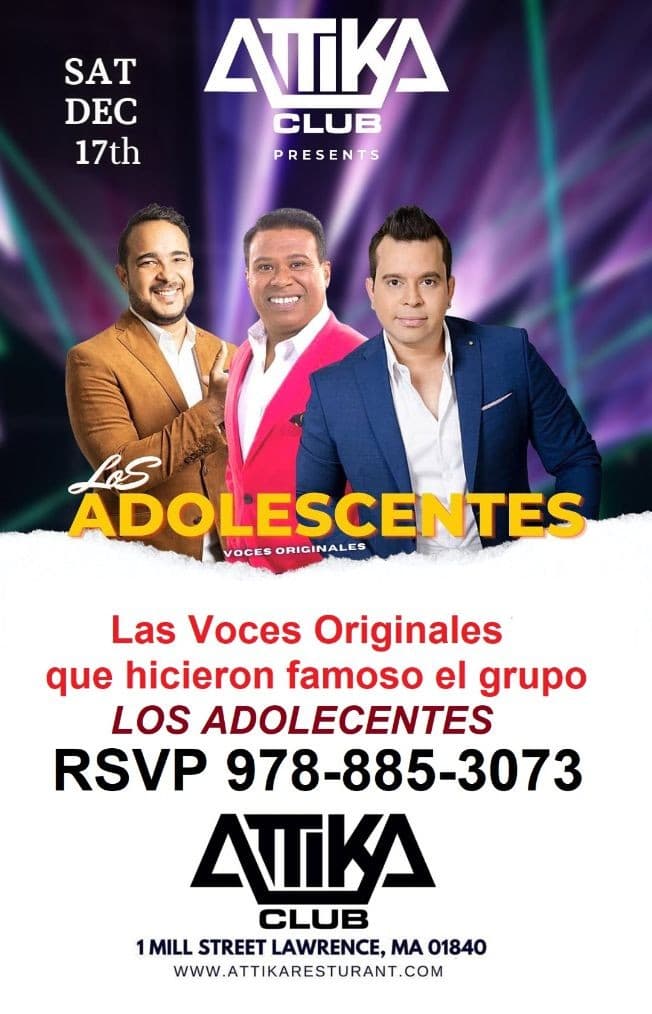 Event - Voces Originales de Adolecentes Sabado Dic 17 en ATTIKA Lawrence - Lawrence, Massachusetts - December 17, 2022 | concert tickets