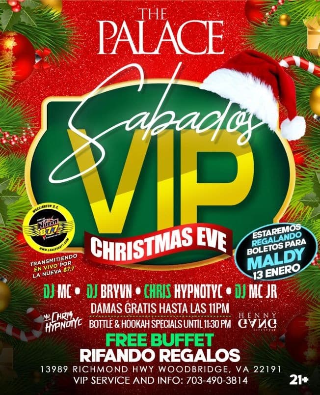 Event - CELEBRA NAVIDAD CON NOSOTROS EN THE PALACE, VIRGINIA - Woodbridge, Virginia - December 24, 2022 | concert tickets
