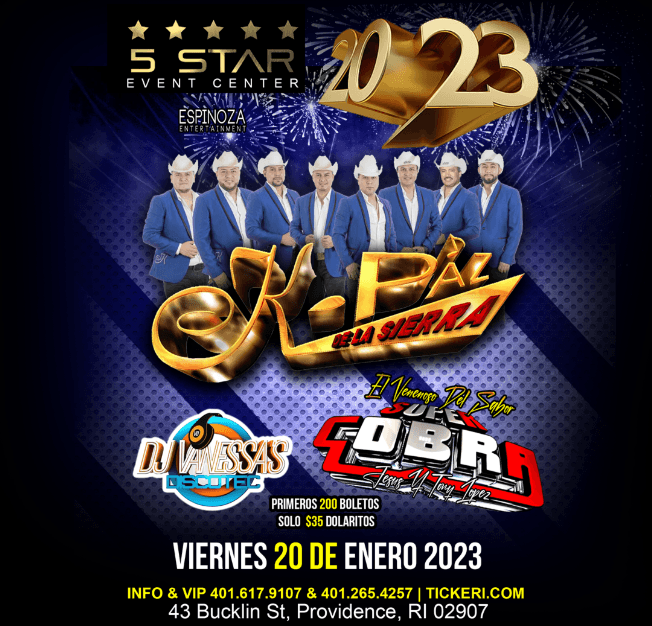Event - KPaz de la Sierra en vivo en Providence, RI - Providence, Rhode Island - January 20, 2023 | concert tickets