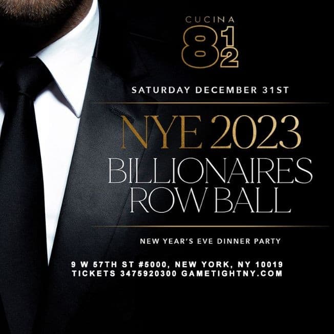 Event - Cucina 812 New Year's Eve party 2023 - New York, New York - December 31, 2022 | concert tickets