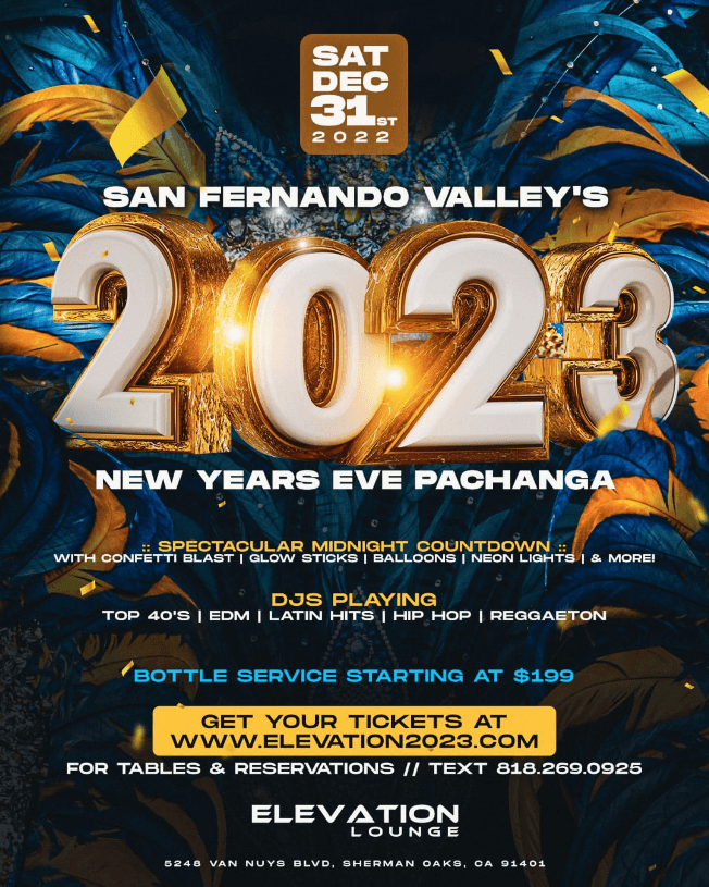 Event - 2023 NEW YEARS EVE PACHANGA! LOS ANGELES CALIFORNIA - Los Angeles, California - December 31, 2022 | concert tickets