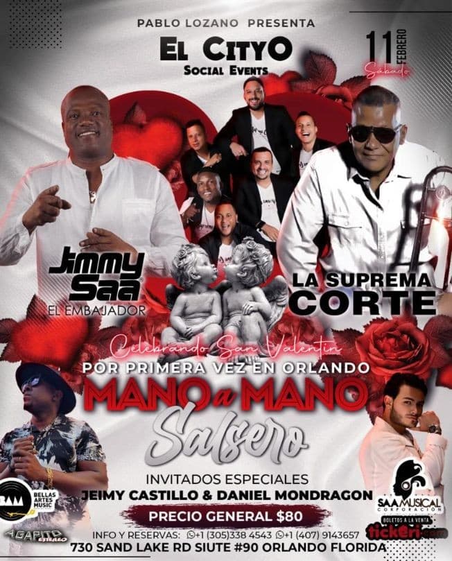 Event - JIMMY SAA EL EMBAJADOR Y LA SUPREMA CORTE EN VIVO ! ORLANDO FLORIDA - Orlando, Florida - February 11, 2023 | concert tickets