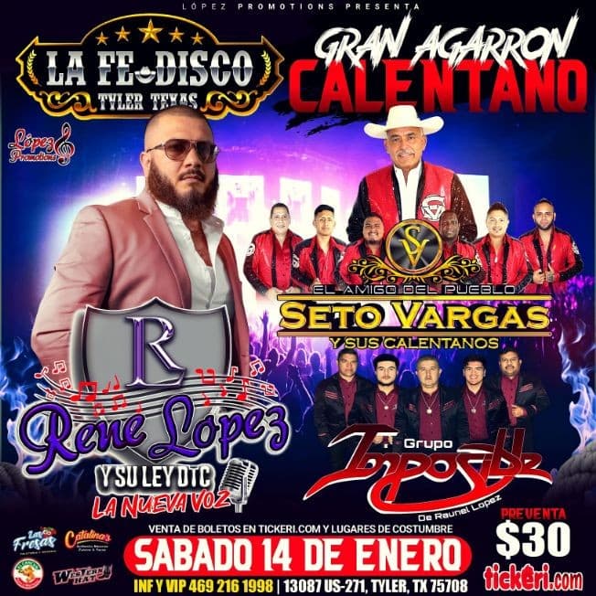 Event - La Fe Disco Tyler Texas - Tyler, Texas - January 14, 2023 | concert tickets