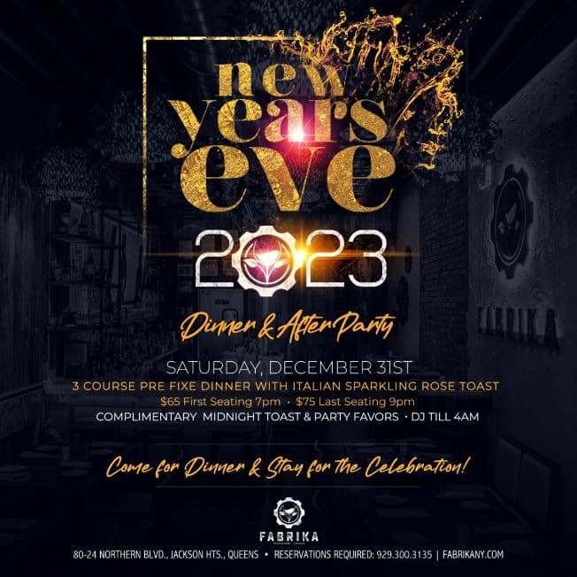 Event - NEW YEAR'S EVE AT FABRIKA - Jackson Heights, New York - December 31, 2022 | concert tickets